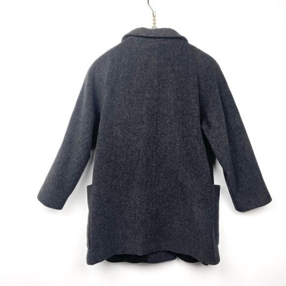 Pavilion Grey 100% Wool soft Double Breasted Jacket Coat Large - Picture 4 of 8